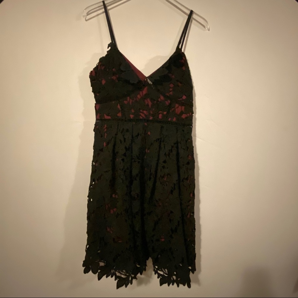 Floral cutout dress